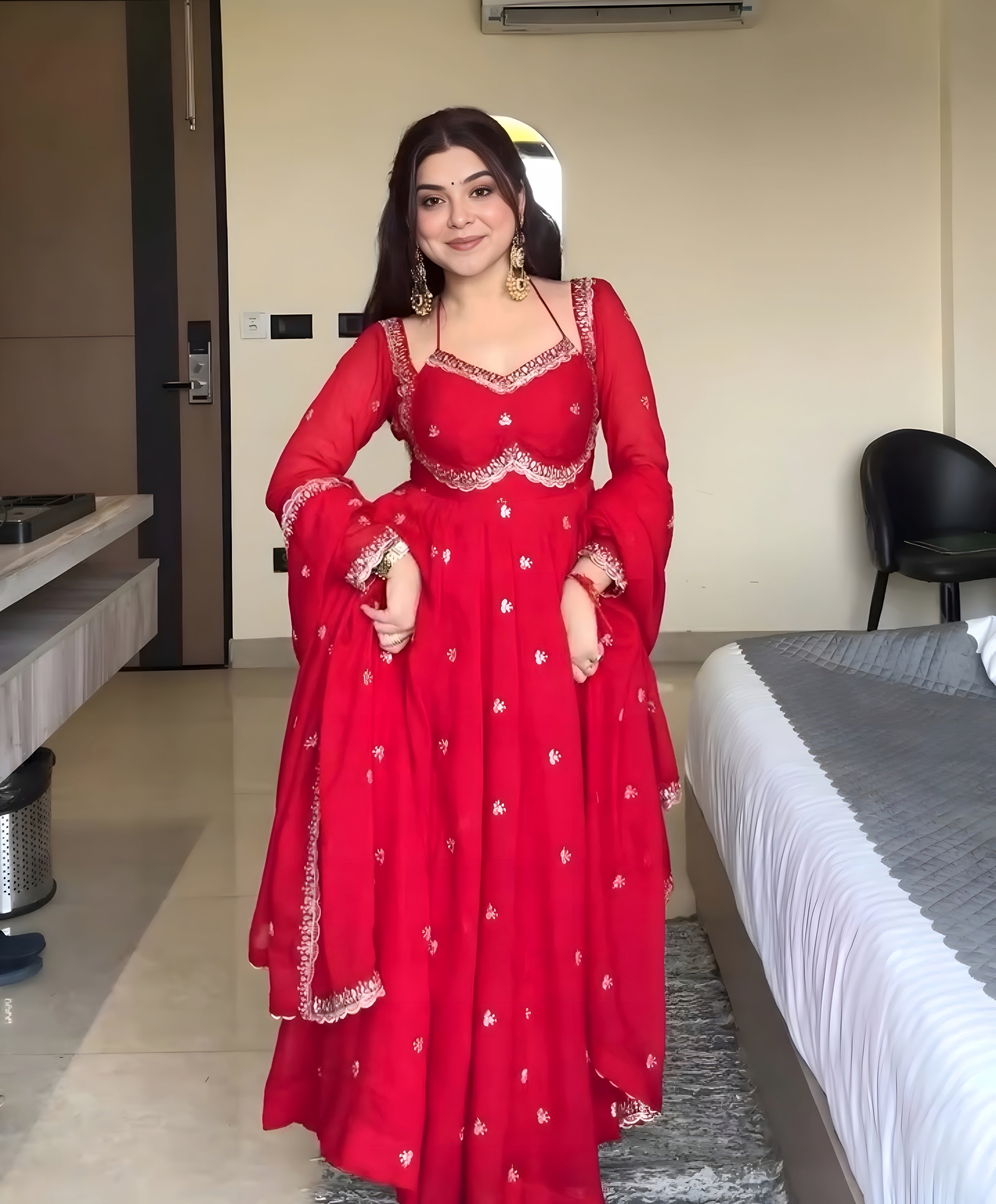 SEQUENCEHOLIC Women Embroidered Kurta with Trousers & Dupatta | Ethnic Kurta Set